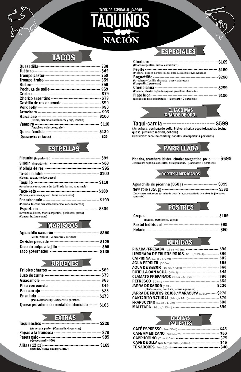 TAQUIÑOS NACIÓN Menu - Image 1