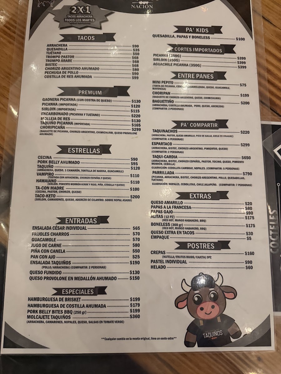 TAQUIÑOS NACIÓN Menu - Image 3